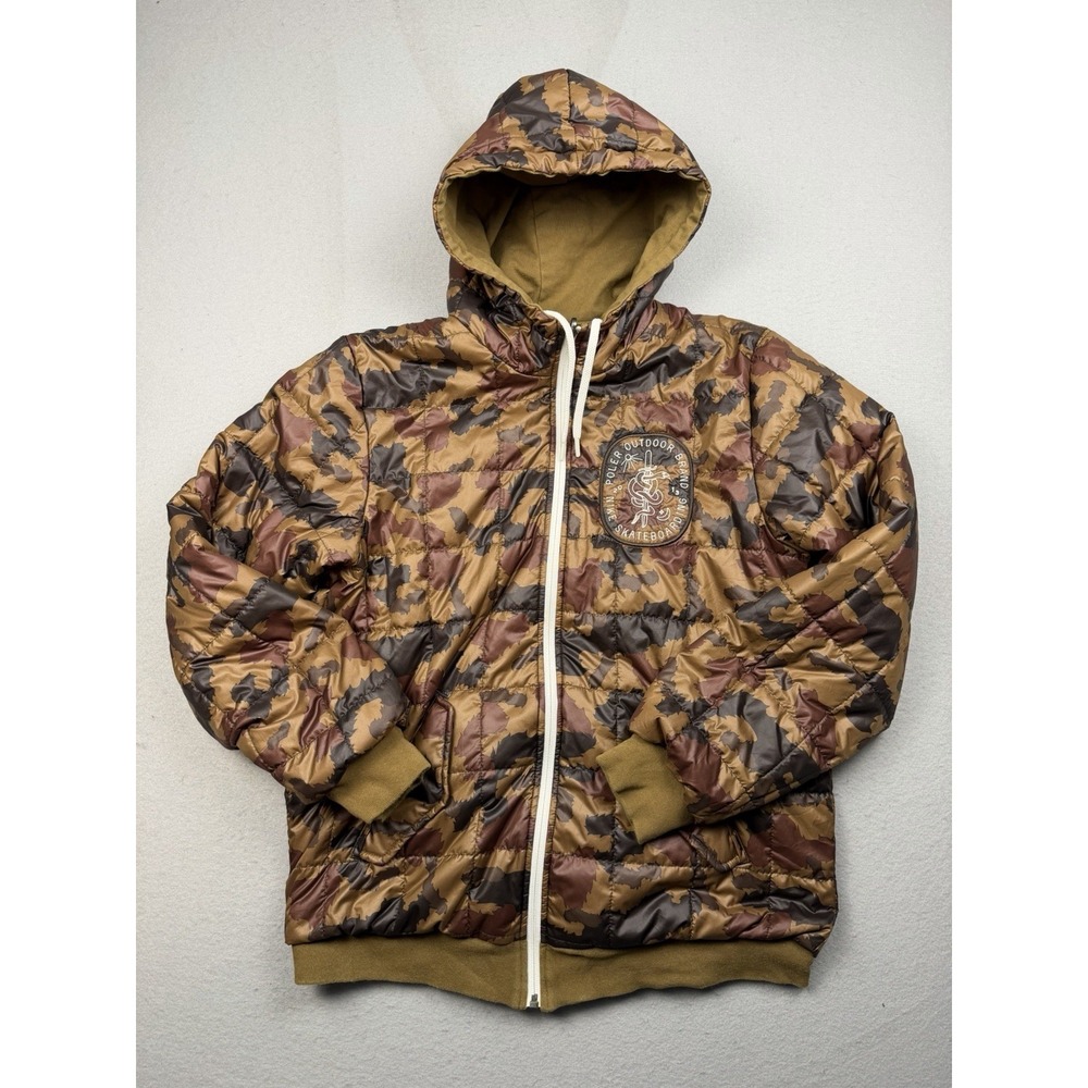 Nike Skateboarding Poler Outdoor Brand Reversible Camo Jacket Small